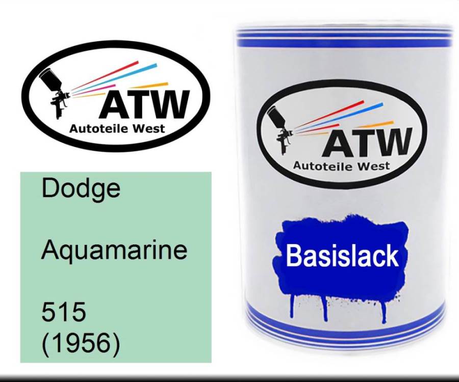 Dodge, Aquamarine, 515 (1956): 500ml Lackdose, von ATW Autoteile West.